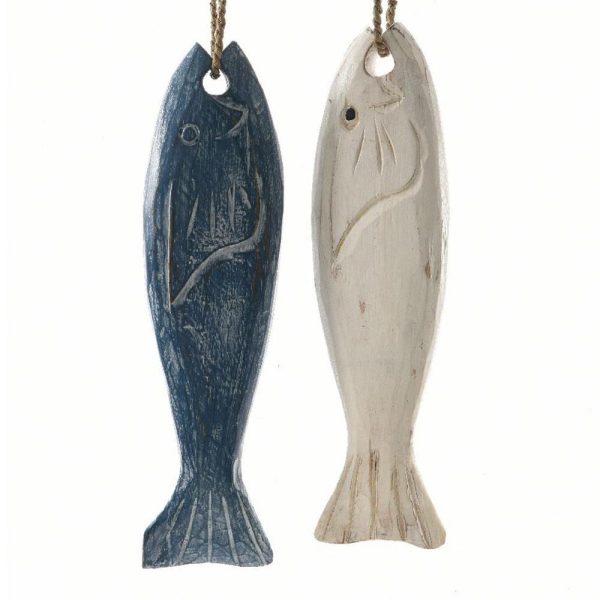 SET 2 PESCI D/APP. CM.40 ASS. BLU-BIANCO SET 2 PESCI D/APP. CM.40 ASS. BLU-BIANCO