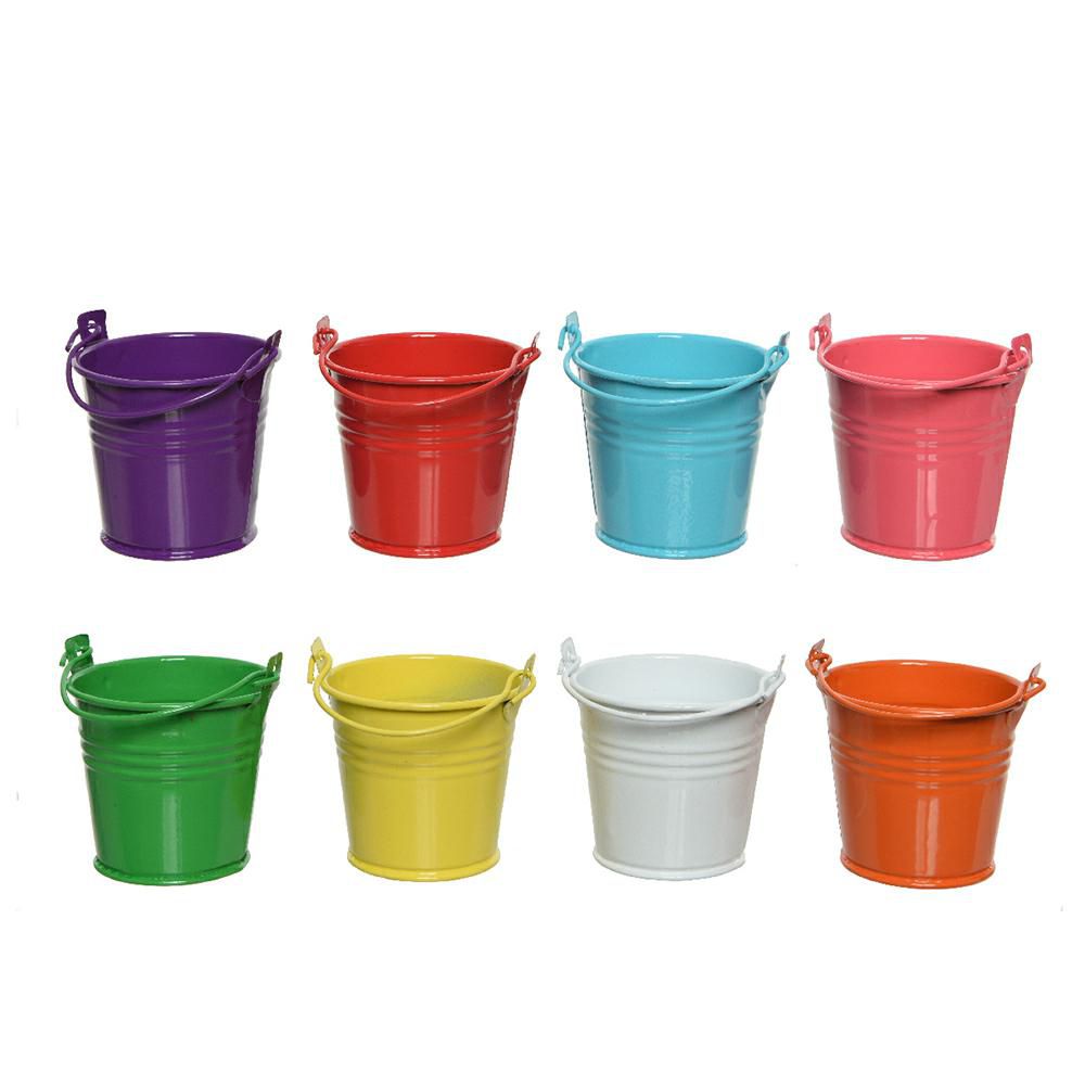 SET 8 SECCHIELLI LATTA D.6 CM H.5,5 CM ASSORTITI SET 8 SECCHIELLI LATTA D.6 CM H.5,5 CM ASSORTITI