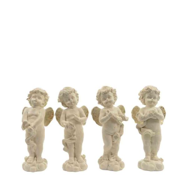 SET 4 ANGELI POLY 5,5X4,5X13 CM CREMA SET 4 ANGELI POLY 5,5X4,5X13 CM CREMA