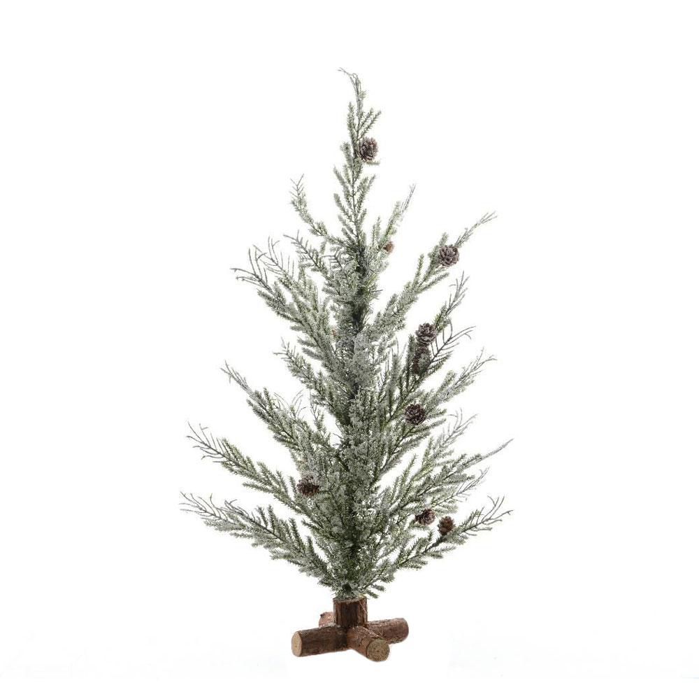 ALBERO NATALE MINI C/PIGNE H.70 CM INNEVATO ALBERO NATALE MINI C/PIGNE H.70 CM INNEVATO