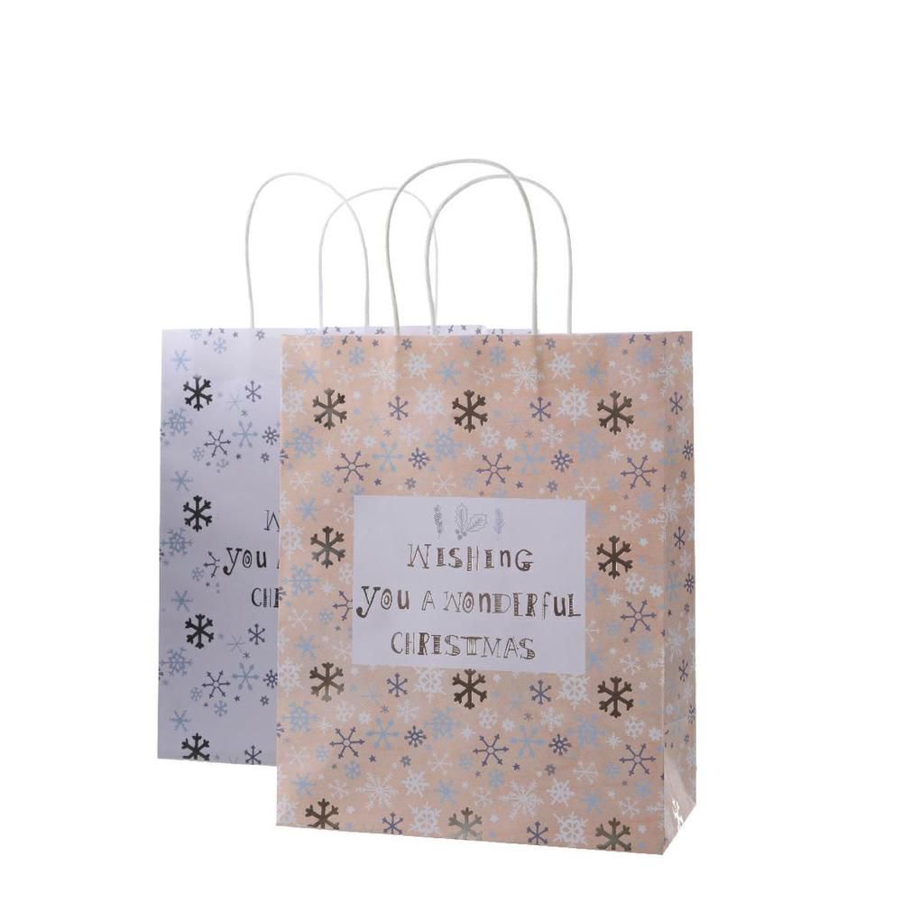 SET 2 SHOPPERS GIFTBAG 32X26 CM ASS.