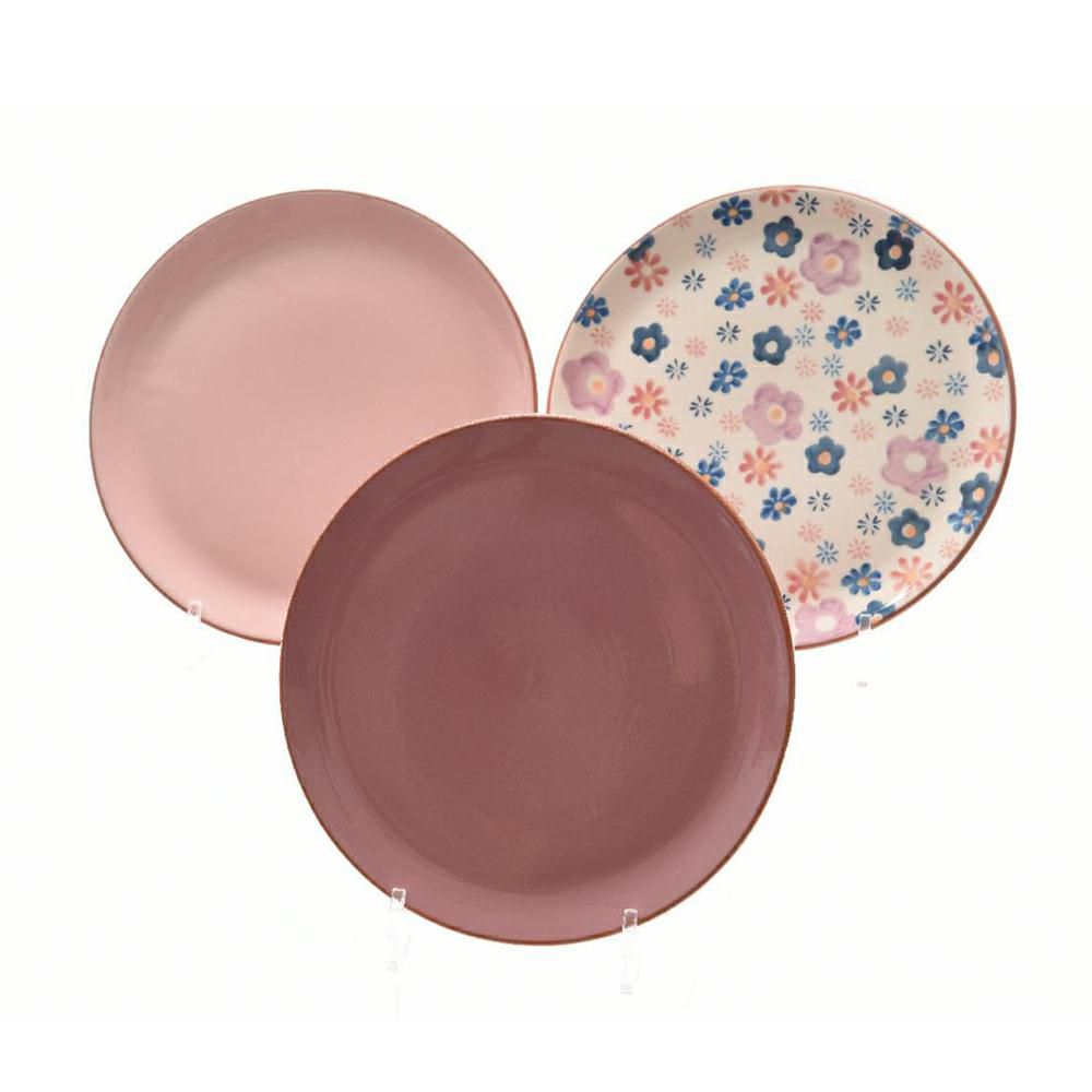 SET 3 PIATTI TERRACOTTAD.24 CM -GARDEN BEAUTY- ASS. SET 3 PIATTI TERRACOTTAD.24 CM -GARDEN BEAUTY- ASS.
