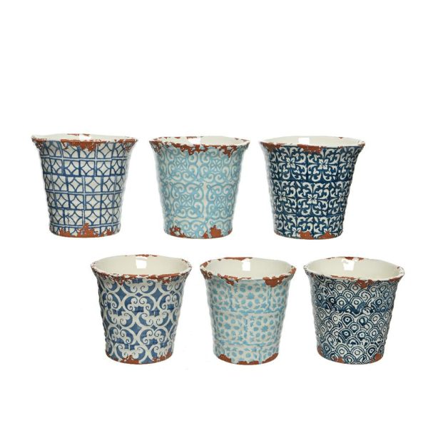 SET 6 VASI CERAMICA D.14 CM H.13,5 CM ASSORTITI SET 6 VASI CERAMICA D.14 CM H.13,5 CM ASSORTITI