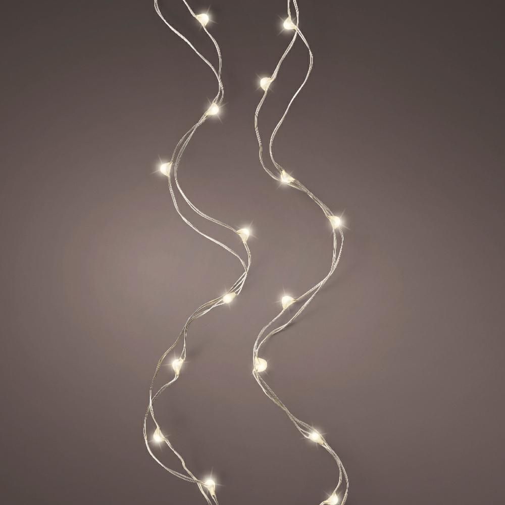 FILO 40 MICROLED 195CM L.CALDA/F.ARGENTO BATTERIA INTERNO FILO 40 MICROLED 195CM L.CALDA/F.ARGENTO BATTERIA INTERNO
