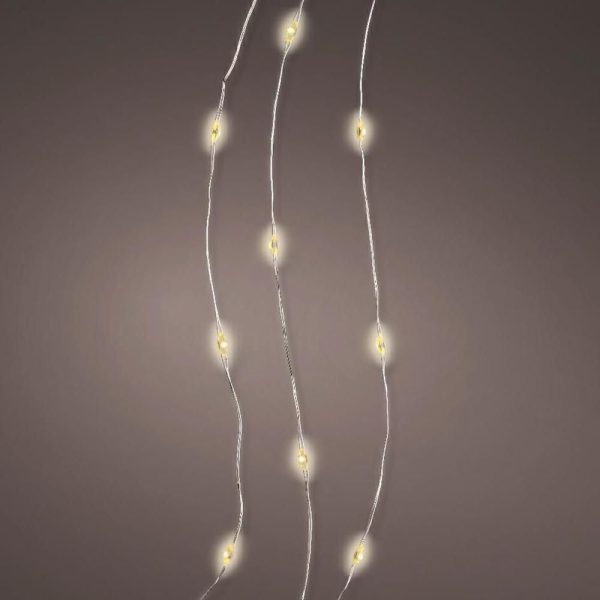 FILO 20 MICROLED 95CM L.CALDA/F.ARGENTO BATTERIA INTERNO FILO 20 MICROLED 95CM L.CALDA/F.ARGENTO BATTERIA INTERNO