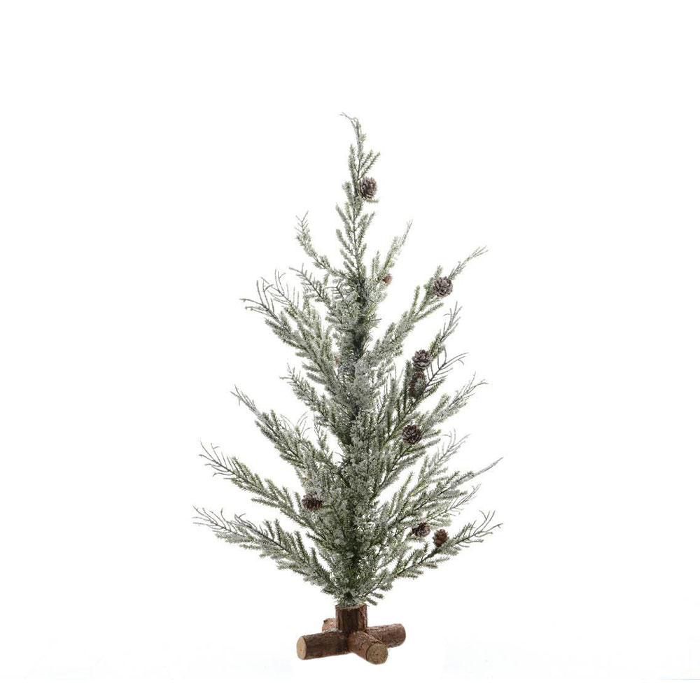 ALBERO NATALE MINI C/PIGNE H.50 CM INNEVATO ALBERO NATALE MINI C/PIGNE H.50 CM INNEVATO