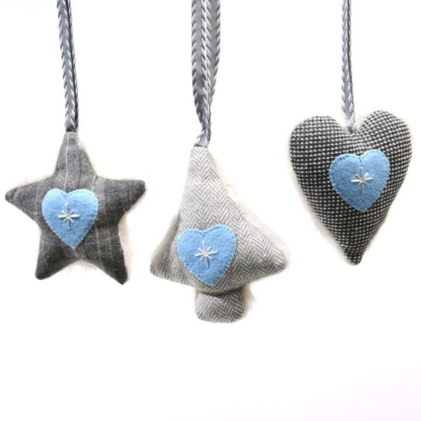 SET 3 CUORE/STELLA/ALBERO 12 CM D/APP. ASS.GRIGIO SET 3 CUORE/STELLA/ALBERO 12 CM D/APP. ASS.GRIGIO