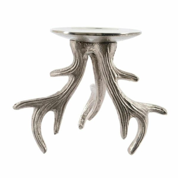 CANDELIERE ALLUMINIO -ANTLER- 11X15 CM ARGENTO CANDELIERE ALLUMINIO -ANTLER- 11X15 CM ARGENTO
