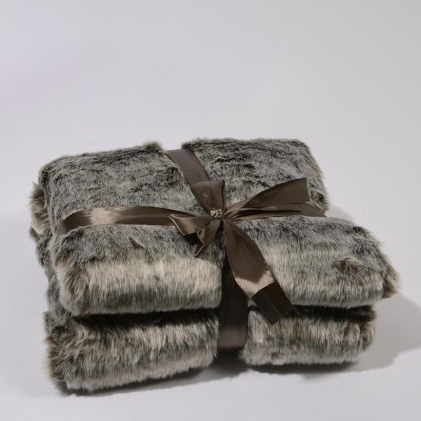 COPERTA ECO-PELLICCIA -2 TONE- 130X150 CM MARRONE COPERTA ECO-PELLICCIA -2 TONE- 130X150 CM MARRONE