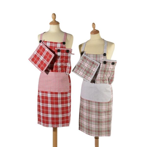 SET CUCINA COTONE -CHECK- ASS.ROSSO SET CUCINA COTONE -CHECK- ASS.ROSSO