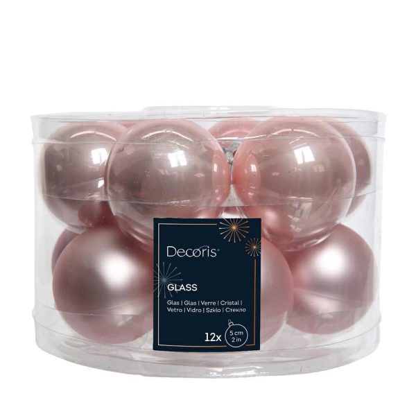 SET 12 SFERE POLY MM.50LUCIDO/SATINATO ROSA ANTICO SET 12 SFERE POLY MM.50LUCIDO/SATINATO ROSA ANTICO