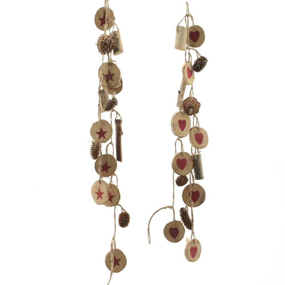 SET 2 FESTONI FETTE BETULLA CM.120 ASS. SET 2 FESTONI FETTE BETULLA CM.120 ASS.