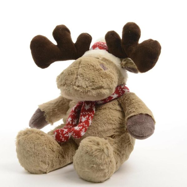 RENNA PELUCHE 20 CM C/BERRETTO MARRONE RENNA PELUCHE 20 CM C/BERRETTO MARRONE