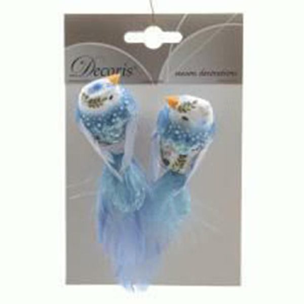 SET 2 UCCELLINI FOAM C/PIUME CM.11 ASS.BLU SET 2 UCCELLINI FOAM C/PIUME CM.11 ASS.BLU