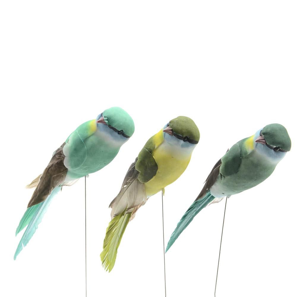 SET 6(2X3ASS) UCCELLINIPICK C/PIUME CM.17 ASS. SET 6(2X3ASS) UCCELLINIPICK C/PIUME CM.17 ASS.