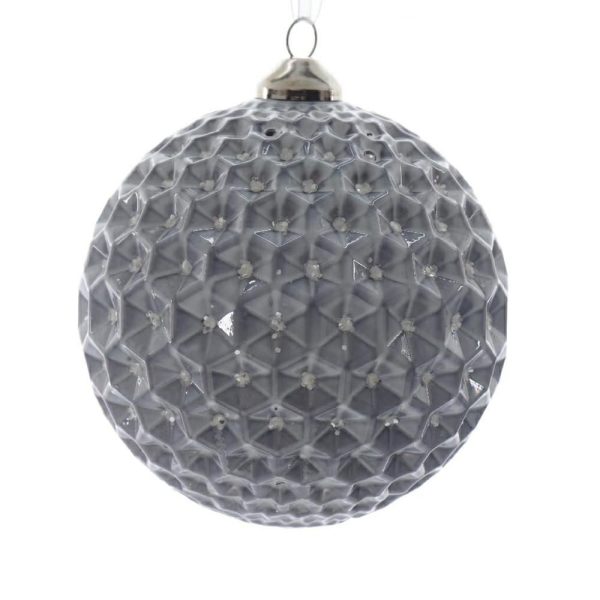 SET 2 SFERE VETRO MM.100 -DIAMOND- BLU SET 2 SFERE VETRO MM.100 -DIAMOND- BLU