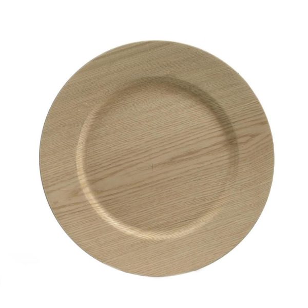 PIATTO POLIRESINA TONDOD.33 CM -WOOD- NATURALE PIATTO POLIRESINA TONDOD.33 CM -WOOD- NATURALE
