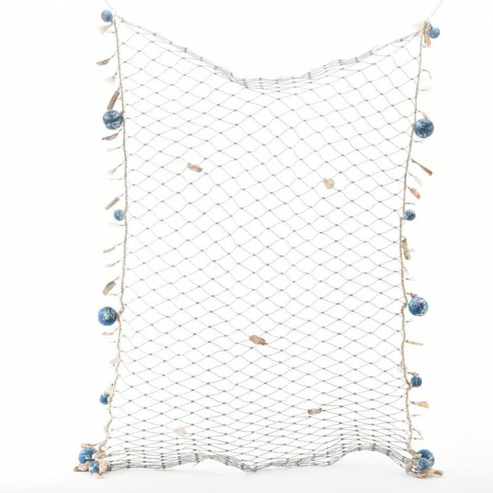 RETE DA PESCA C/SFERE CM.100X140 BLU RETE DA PESCA C/SFERE CM.100X140 BLU