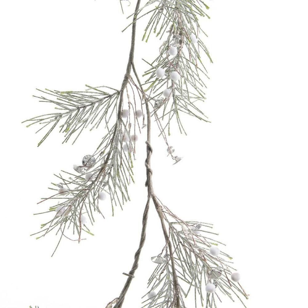 PINO C/PALLINE DI NEVE RAMO CM.120 NATURALE/VERDE PINO C/PALLINE DI NEVE RAMO CM.120 NATURALE/VERDE