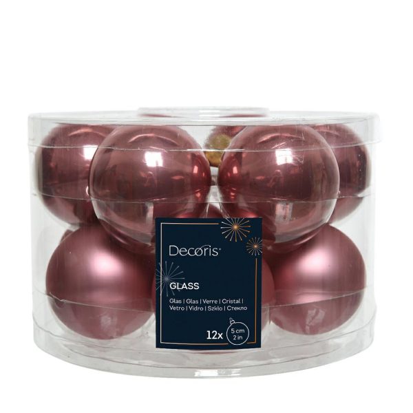 SET 12 SFERE POLY MM.50LUCIDO/SATINATO MALVA SET 12 SFERE POLY MM.50LUCIDO/SATINATO MALVA