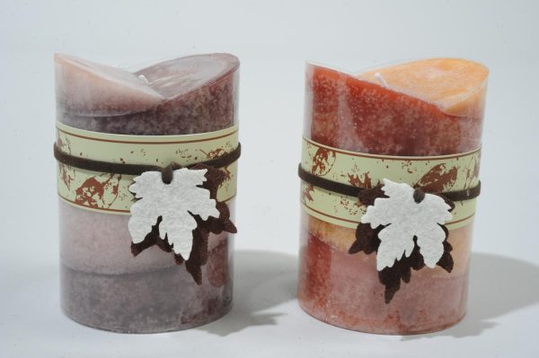 CERO D.6 CM H.8 CM CONF.PZ.2 C/FOGLIA ASS.