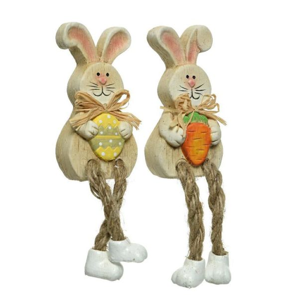 CONIGLIETTO TERRACOTTA GAMBE/MOLLI 3,5X5,5X18 CM 2 ASS