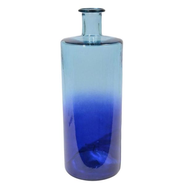 BOTTIGLIA VETRO-RECYCLED- D15X40 BLU BOTTIGLIA VETRO-RECYCLED- D15X40 BLU