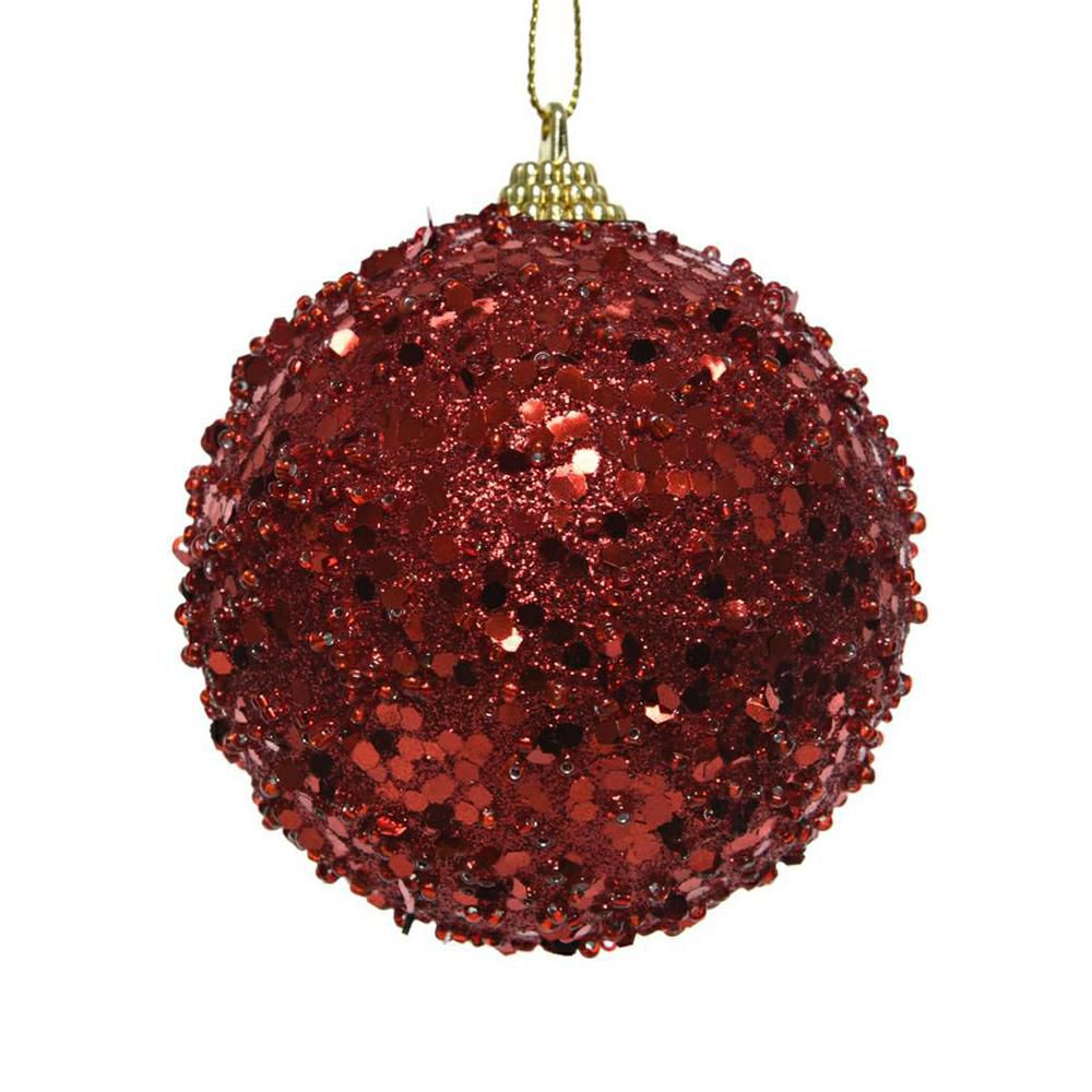 SFERA FOAM C/PAILLETTESMM.80 ROSSO