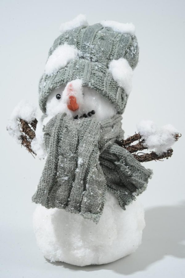 PUPAZZO NEVE H.15 CM C/SCIARPA D/APP. BIANCO PUPAZZO NEVE H.15 CM C/SCIARPA D/APP. BIANCO