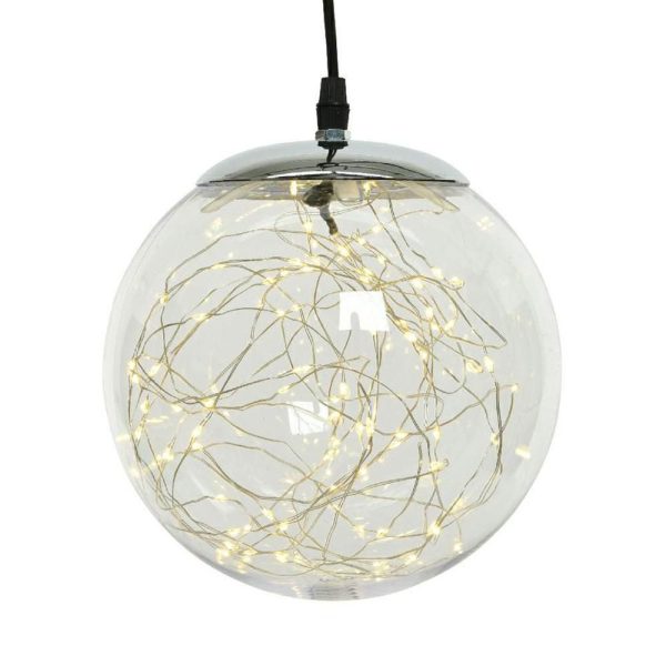 LAMPADA SFERA PLASTICA 300 MICROLED L.CALDA D.40 CM ESTERNO LAMPADA SFERA PLASTICA 300 MICROLED L.CALDA D.40 CM ESTERNO