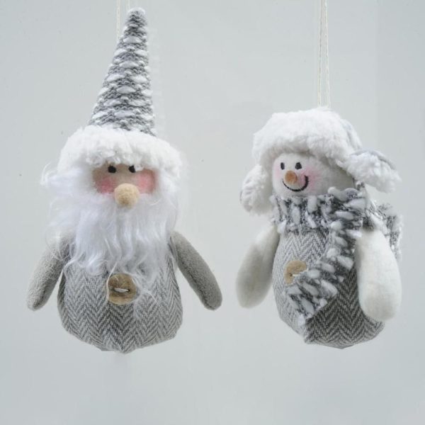 SET 2 SOGGETTI FELTRO H.12 CM -WINTER- D/APP GRIGIO SET 2 SOGGETTI FELTRO H.12 CM -WINTER- D/APP GRIGIO