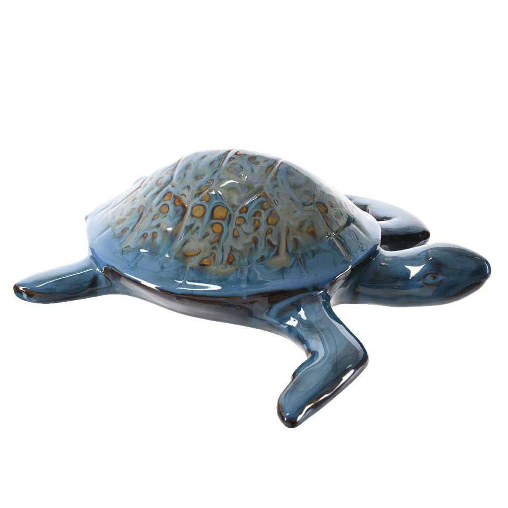 TARTARUGA PORCELLANA 16X16,5X6 BLU TARTARUGA PORCELLANA 16X16,5X6 BLU