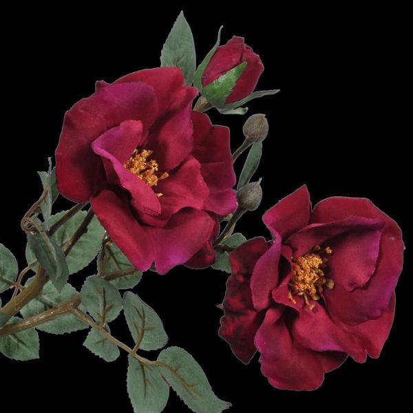 ROSE SPRAY CM.66 ROSSO/BURGUNDY ROSE SPRAY CM.66 ROSSO/BURGUNDY