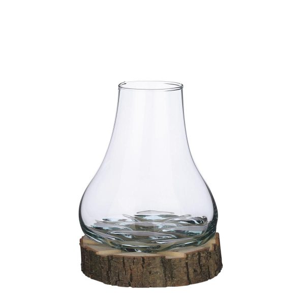 TERRARIUM VETRO C/BASE LEGNO D.27 CM H.32 CM -ATLAS- TRASPARENTE TERRARIUM VETRO C/BASE LEGNO D.27 CM H.32 CM -ATLAS- TRASPARENTE