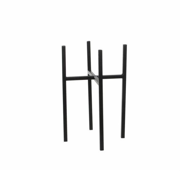 ALZATA METALLO 20,5X20,5 CM H.35 CM PORTAPIANTE -ASCOT- NERO