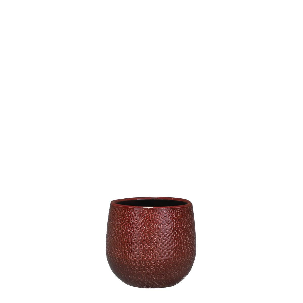 VASO CERAMICA D.14 CM H.12 CM -GABRIEL- BORDEAUX VASO CERAMICA D.14 CM H.12 CM -GABRIEL- BORDEAUX