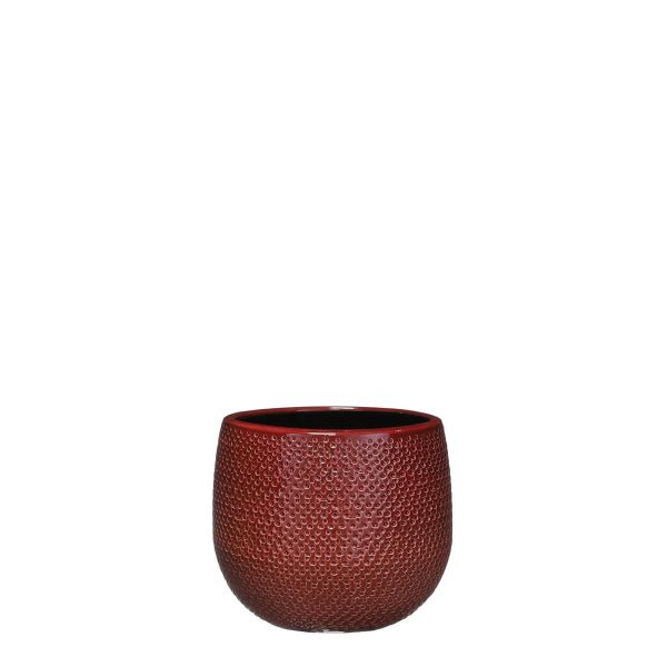 VASO CERAMICA D.16 CM H.14 CM -GABRIEL- BORDEAUX VASO CERAMICA D.16 CM H.14 CM -GABRIEL- BORDEAUX