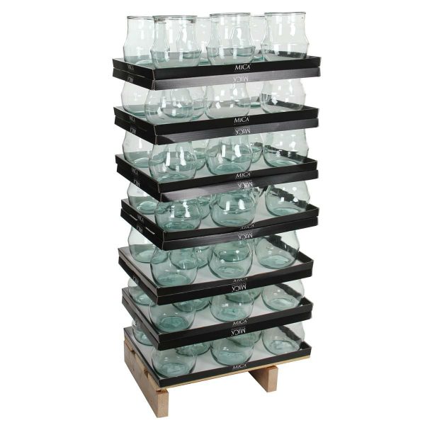 VASO VETRO TONDO -LENNARD- H13,5 D17 CM TRASPARENTE VASO VETRO TONDO -LENNARD- H13,5 D17 CM TRASPARENTE