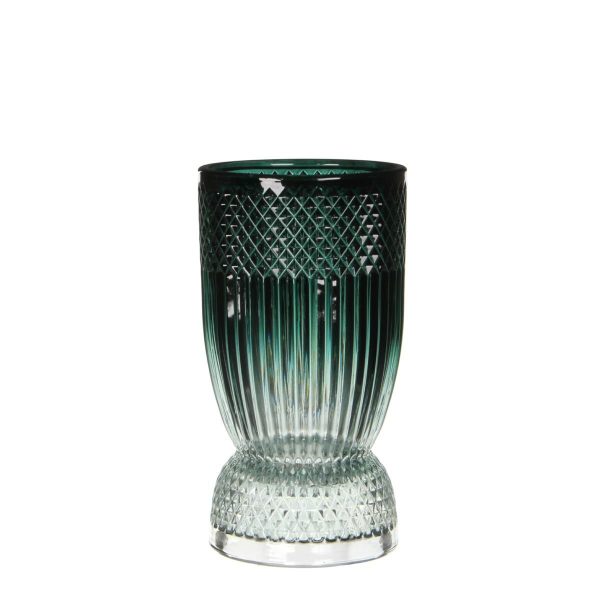 VASO VETRO-ESMEE- H19,5D10,5 VERDE SCURO VASO VETRO-ESMEE- H19,5D10,5 VERDE SCURO