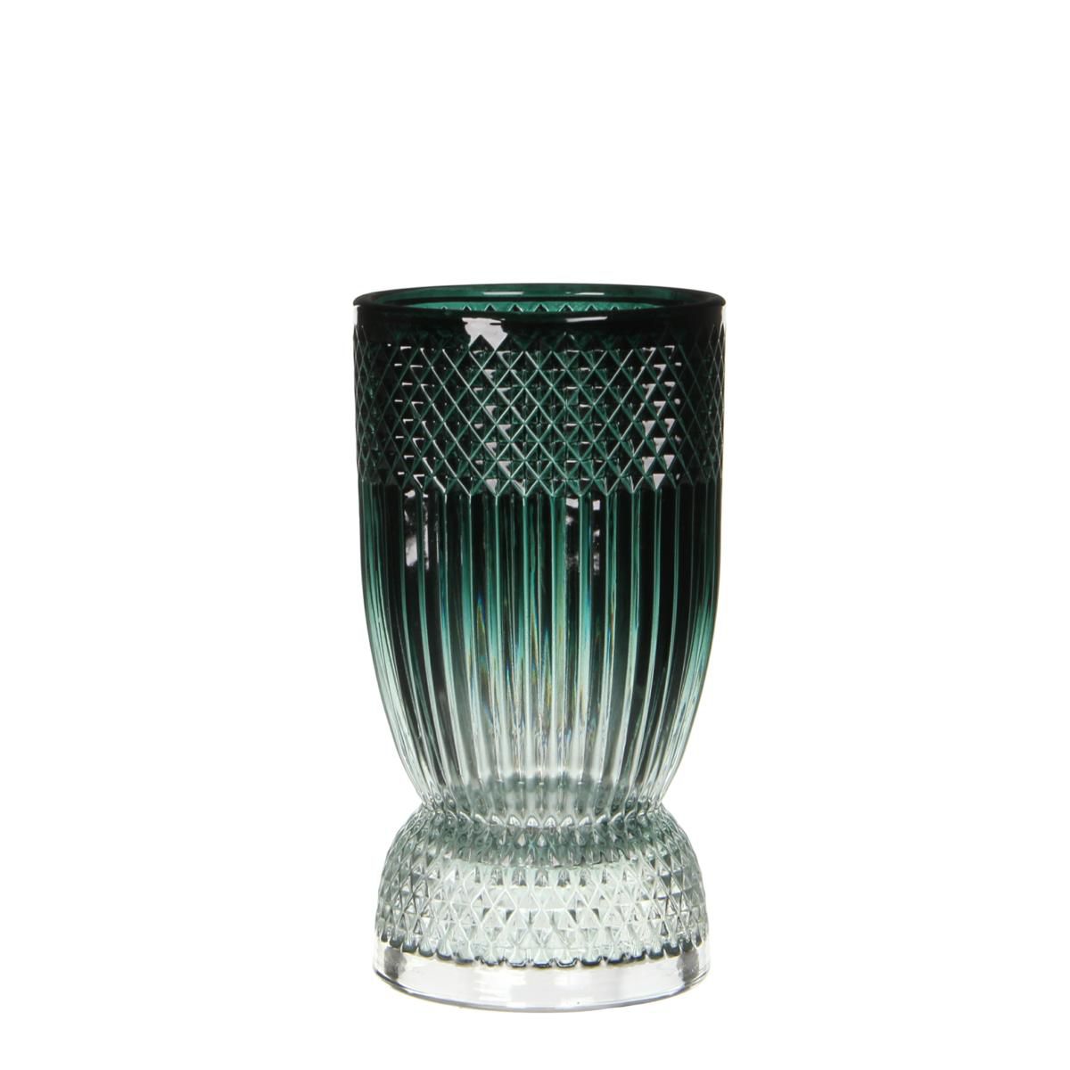 VASO VETRO-ESMEE- H19,5D10,5 VERDE SCURO VASO VETRO-ESMEE- H19,5D10,5 VERDE SCURO