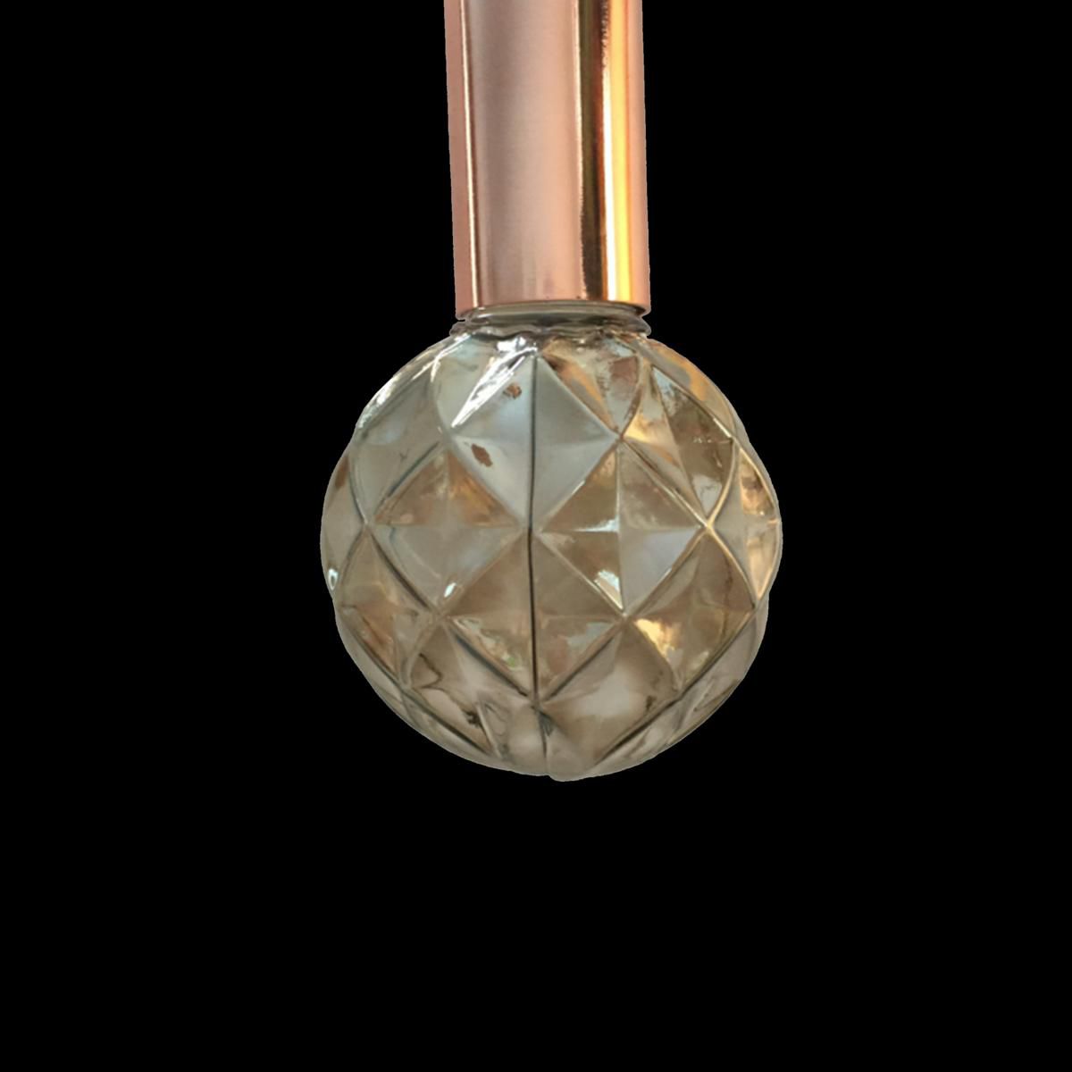 PORTALAMPADA SFERA VETRO -JET-DM 12,5 GRIGIO/MARRONE PORTALAMPADA SFERA VETRO -JET-DM 12,5 GRIGIO/MARRONE