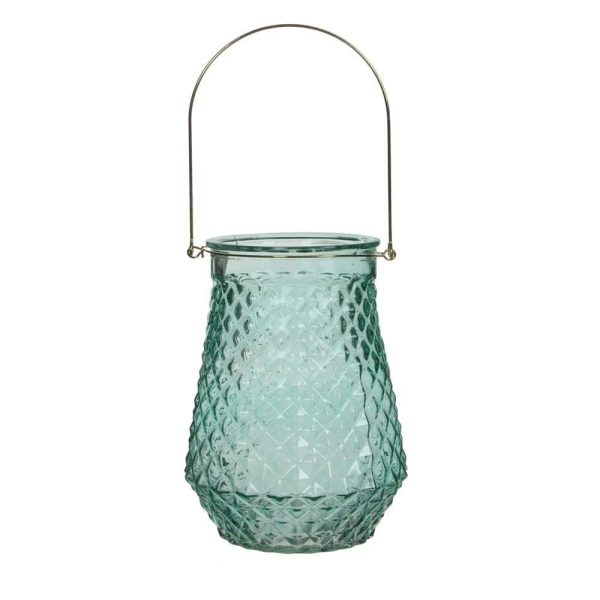 LANTERNA VETRO-ORLANDO-H28 D20 VERDE/AZZURRO CHIARO LANTERNA VETRO-ORLANDO-H28 D20 VERDE/AZZURRO CHIARO