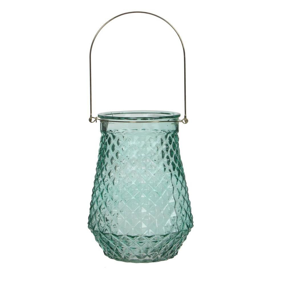 LANTERNA VETRO-ORLANDO-H28 D20 VERDE/AZZURRO CHIARO LANTERNA VETRO-ORLANDO-H28 D20 VERDE/AZZURRO CHIARO