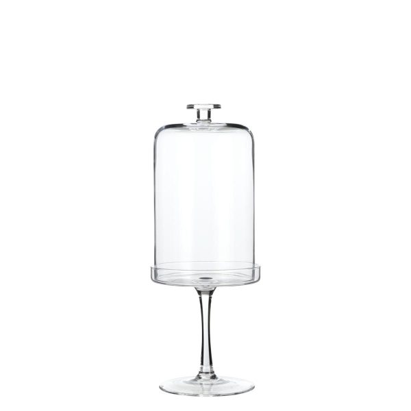 ALZATA VETRO C/CALOTTA D.15 H.39 CM TRASPARENTE ALZATA VETRO C/CALOTTA D.15 H.39 CM TRASPARENTE