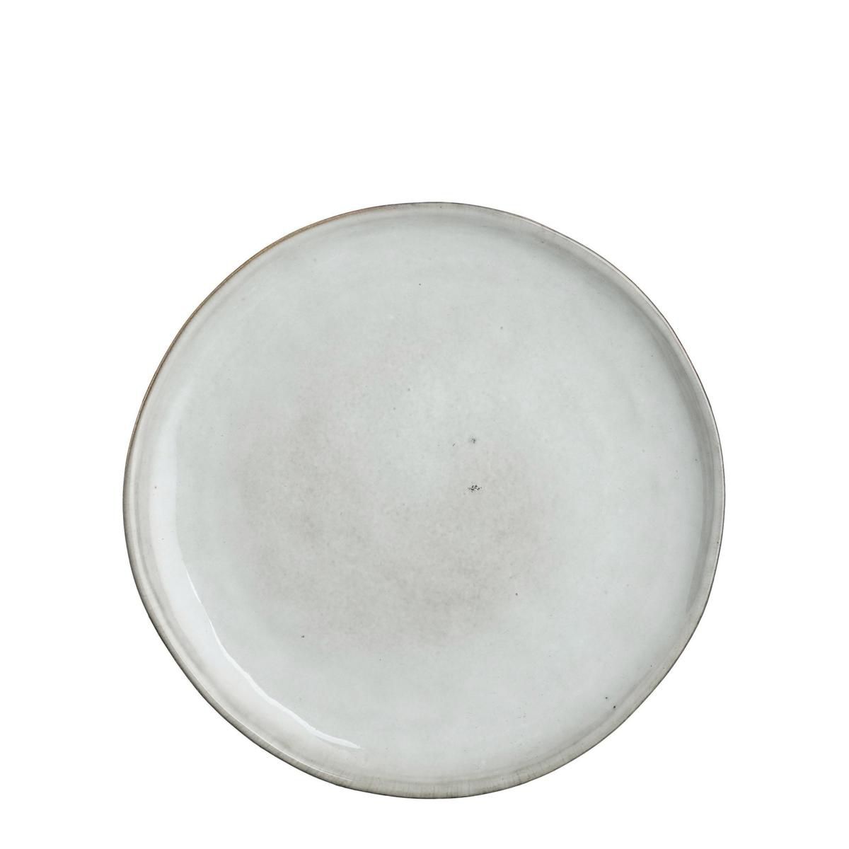 SET 6 PIATTI CERAMICA D.20,5 CM H.2 CM -TABO- GRIGIO