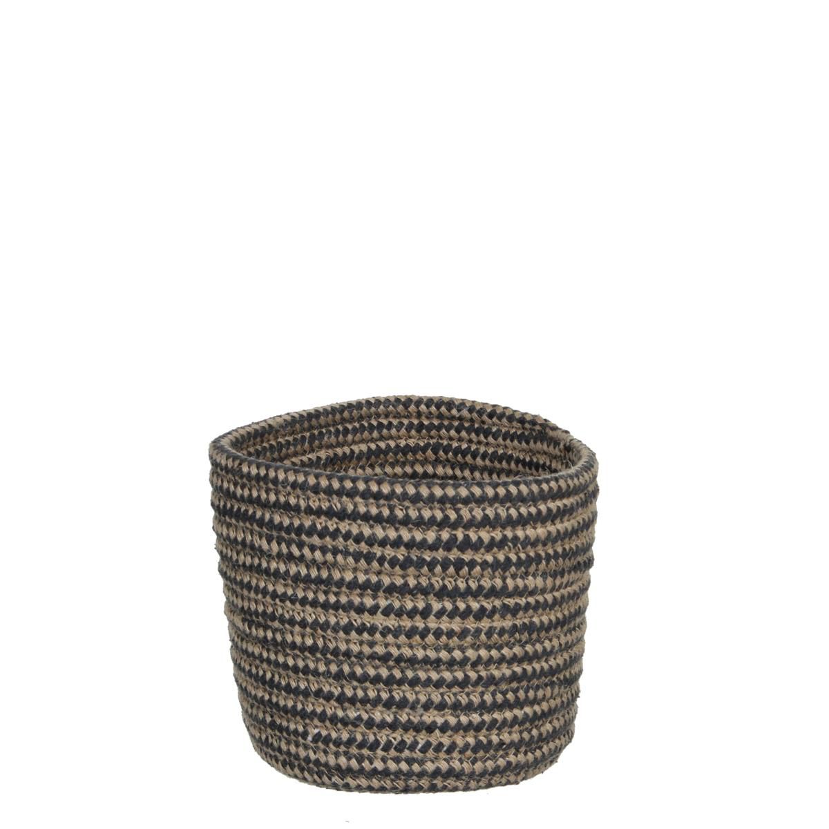 CESTO TONDO -LOMBOK- H15 D15 GRIGIO SCURO CESTO TONDO -LOMBOK- H15 D15 GRIGIO SCURO