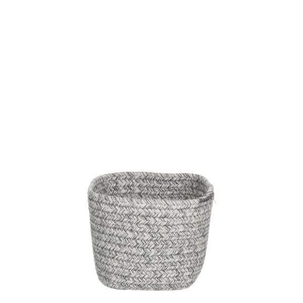 CESTO QUADRO -LOMBOK- 13X13 H13 CM GRIGIO CHIARO CESTO QUADRO -LOMBOK- 13X13 H13 CM GRIGIO CHIARO