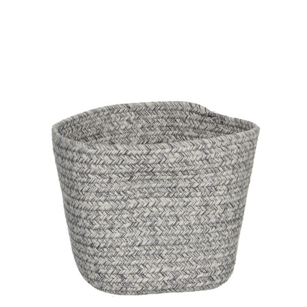CESTO QUADRO -LOMBOK- 18X18 H18 CM GRIGIO CHIARO CESTO QUADRO -LOMBOK- 18X18 H18 CM GRIGIO CHIARO