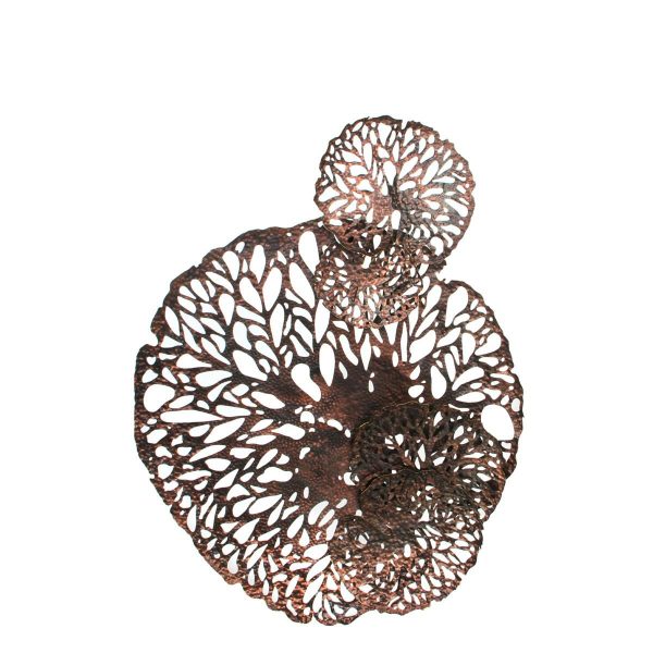 DECORAZIONE FLOREALE FERRO 98X127X17 CM MARRONE DECORAZIONE FLOREALE FERRO 98X127X17 CM MARRONE