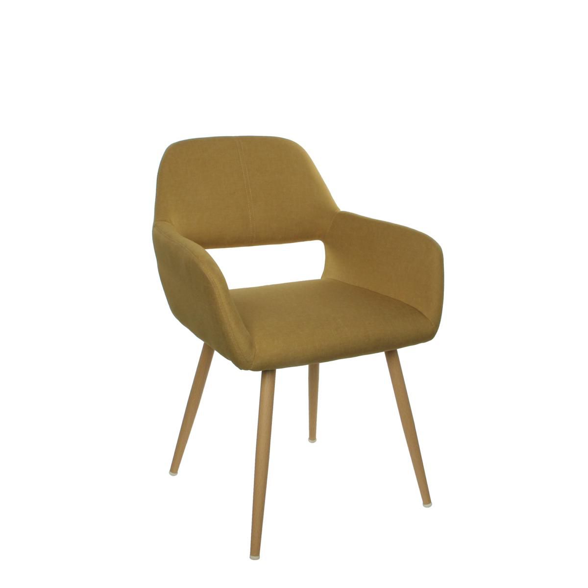 POLTRONA 56X56X77,5 CM -KARSTEN- GIALLO POLTRONA 56X56X77,5 CM -KARSTEN- GIALLO